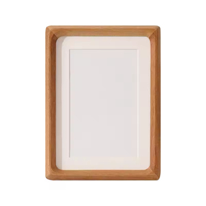 Black Walnut Solid Wooden Photo <b>Frame</b> for Home Decoration Living Room with Vintage <b>Design</b> <b>Wall</b> Mounted - Product Image 2