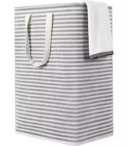 Skymoving mới tùy chỉnh lớn vải ráp giặt lưu trữ giỏ cản trở hộp giặt giỏ tổ chức túi với xử lý - Product Image 1