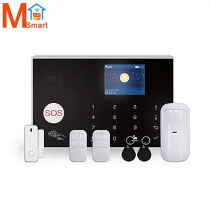 Tuya APP Alarm Systems Wireless Wired Alarm Panel GSM WIFI 4G For Home Use