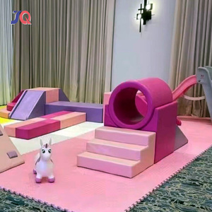 Nhà Máy Bán Màu Đỏ Trong Nhà Mềm Chơi Thiết Lập Cảm Giác Tích Hợp Đào Tạo Bóng Pit Leo Lên Trượt Đường Hầm Ngoài Trời Cho Thuê Mềm Bóng Hồ Bơi - Product Image 1