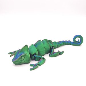 Modelo de Lagarto Camaleón Impreso en 3D, Multiarticulado y Móvil, para Regalo o Decoración - Product Image 6
