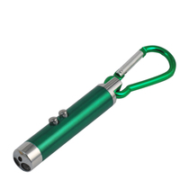 Porte-clés pointeur laser rouge/stylo laser avec mousqueton