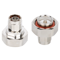 Adaptador de alimentador de conector hembra doble 50-12 1/2 1/2, adaptador de RF de conector hembra doble de