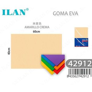 ILAN EVA Foam <b>Sheet</b> 40x60cm Cream <b>Color</b> Craft Material - Product Image 1