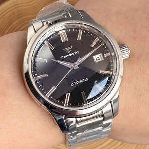 Tandorio <span class=keywords><strong>GS</strong></span> montre automatique pour hommes NH35 mouvement 200M étanche Double dôme saphir Date bracelet en acier - Product Image 3