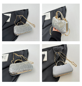 Sac à main de soirée élégant et chic JIANUO avec paillettes, motif multicolore bonbon pour les occasions élégantes - Product Image 2