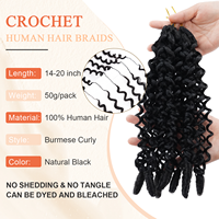 Extensions de cheveux humains au crochet à plumes Origiena, très demandées, pré-bouclées, boucles birmanes, tresses bouclées bohèmes, fournisseur de cheveux humains
