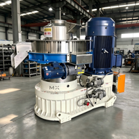 Machine automatique à granulés de biomasse modèle 650, 160 kW, 2-2,3 T/H, moulin à granulés de bois à matrice annulaire verticale pour ligne de production de granulés de combustible