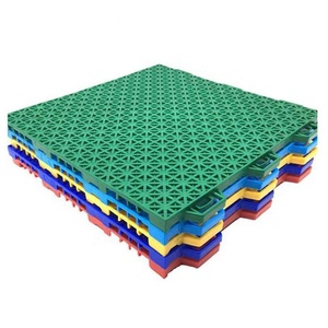 Low Cost 3x3 Fiba Basketball Indoor/outdoor Basketball Court Interlocking <b>Plastic</b> Sports Grid Flooring Tiles - Product Image 2