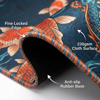 Tapis de souris de jeu personnalisé, grand format 900x400mm, imperméable, XXL, tapis de bureau, impression par sublimation, logo personnalisé OEM pour les joueurs et le bureau