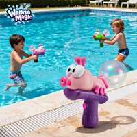 WANNA MAGIC Nouveau style Jouet de plage d'été Pistolet à eau Jeu interactif Forme d'animal mignon en plastique Dessin animé d'été Extérieur