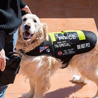 Patch personnalisé pour chien de service SinSky patchs de gilet de chien brodés badges de harnais avec attache à crochet et boucle
