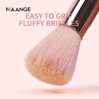 Kit de pinceaux de maquillage de voyage végétalien de luxe personnalisé marque privée pinceaux de maquillage rose à manche durable personnalisé