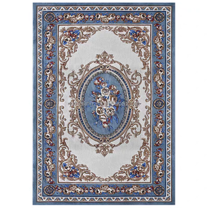 <span class=keywords><strong>Tapis</strong></span> européen en laine de Nouvelle-Zélande épais de style Aubusson, à motifs floraux bleus, fait à la main, <span class=keywords><strong>2x3m</strong></span>, pour salon, chambre à coucher, Dubaï, Royaume-Uni - Product Image 6