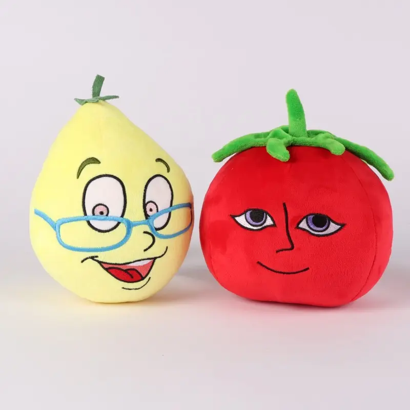 مبيع بالجملة ملحقات ألعاب كرتونية Ms.Lemons Mr. طماطم محشوة أفخم ، أفضل هدية للأطفال لعبة ديكور المنزل