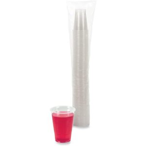 Vasos de Plástico Translúcido para Bebidas Frías Boardwalk 9oz TRANSCUP9PK, Paquete de 100 con Tapas, Ecológicos, para Fiestas, con Logotipo Personalizado, PP+PS - Product Image 2