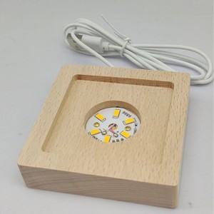 Wholesale Colorful 3D Laser Engraved Lamp Base Cube Led Light Base Crystal Decorations Stand for Laser Engraved Crystal