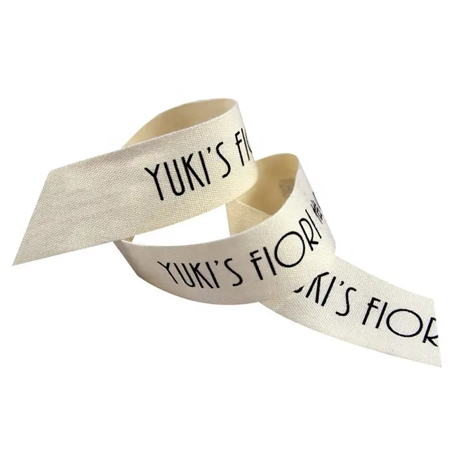 Подарочная упаковка, индивидуальное название компании, логотип, печатная Экологически чистая хлопковая лента в елочку, этикетка, хлопковая лента