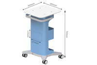 RAMBO Chariot de salon de beauté moderne pliable de grande taille, équipement esthétique en plastique, chariot pour salon de spa, instrument facial pour usage hôtelier