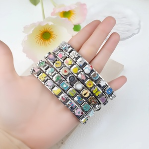Bracelet extensible en acier inoxydable avec breloques modulaires italiennes, à assembler soi-même, motif dessin animé, accessoire de mode - Product Image 2