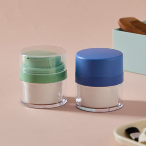 Lujo negro mate 15ml 30ml 50ml hombres paquete cosmético cuidado de la piel crema facial plástico botella de bomba de loción en aerosol sin aire - Product Image 3