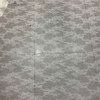 Tissu en dentelle ajourée avec sequins et perles brodés pour robe de mariée complète 26042901