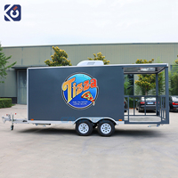 Remolque de Comida Callejera CAMPTRL, Camión de Comida de Kebab, Bar Móvil, Remolque de Concesión, Totalmente Equipado, Carrito de Comida de Restaurante, Camioneta de Venta