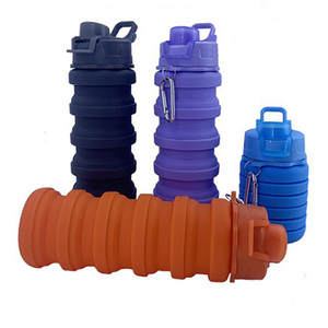 Arc-<span class=keywords><strong>en</strong></span>-ciel extérieur escalade Botella De Agua Plegable bouteille d'eau de <span class=keywords><strong>sport</strong></span> <span class=keywords><strong>en</strong></span> silicone rétractable avec couvercle à bec - Product Image 5