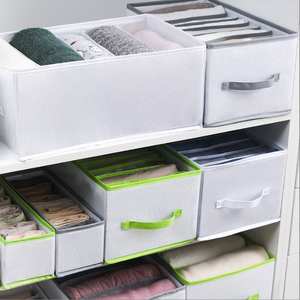 Scatola Pieghevole Trasparente per Conservazione Vestiti e Pantaloni, per Bagno e Uso Portatile, Cassetto Organizzatore Portatile con Scomparti - Product Image 6