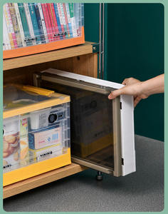 家用服装书籍和玩具多用途聚丙烯塑料折叠环保耐用透明储物盒 - Product Image 4