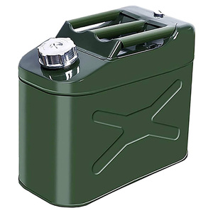 Réservoir de stockage d'<span class=keywords><strong>essence</strong></span> Diesel en métal de 5 gallons, 20ltr, Style américain, avec bouchon à vis et bec Flexible - Product Image 2