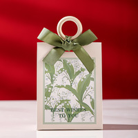Boîte à bonbons de mariage personnalisée OEM pour invités, boîte à bonbons créative exclusive faite à la main, pliable, impression CMYK violette