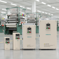 Contrôleur de moteur à fréquence variable 380V 0,75KW, variateur de vitesse AC avec contrôle de tension de précision pour machines textiles