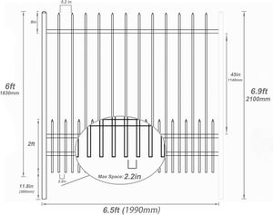 Clôture de jardin décorative en acier, lot de 10, bordure de lit de fleurs arquée, panneau de clôture en fil métallique ornemental, durable <span class=keywords><strong>et</strong></span> moderne - Product Image 2