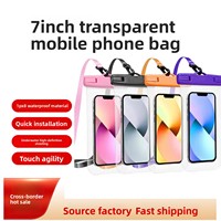 Sac étanche pour téléphone de plongée, IPX8, étanche et durable, double face, transparent haute définition, pour utilisation en extérieur