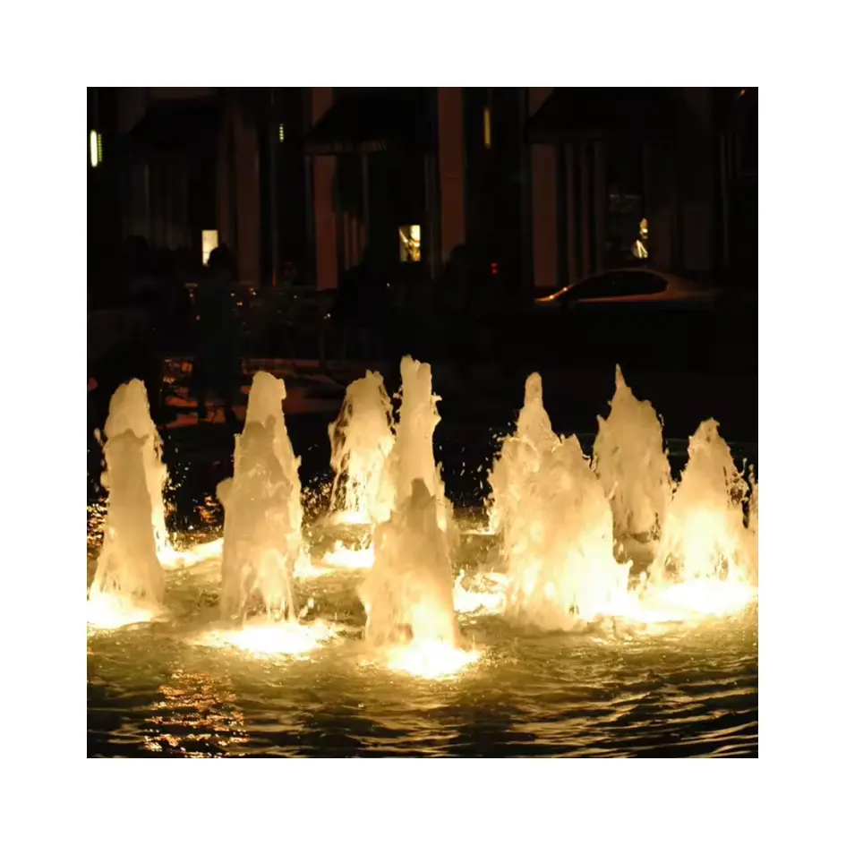 Interattivo del Pavimento Fontana del Giardino Esterno Formato Su Misura di forma Quadrata LED Illuminato a buon mercato fontana progetto