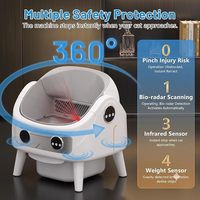Bac à litière intelligent à nettoyage automatique, design ouvert, pour plusieurs chats et grands chats, bac à litière automatique pour chats