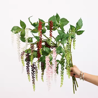 Vente en gros de plantes suspendues en plastique vertes artificielles pour Noël, décorations pour la maison et le mariage