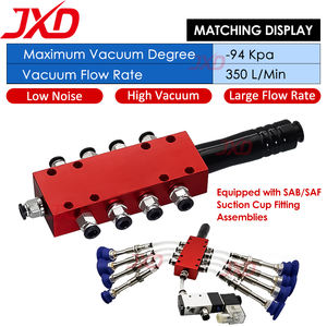 Generador de vacío multipuerto | Bomba eyectora de vacío industrial de alto flujo de aire de bajo ruido y gran flujo - Product Image 4