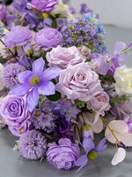 Vente flash - Chemin de table en soie de luxe multicolore à fleurs pour la décoration de table de mariage et la mise en scène d'événements