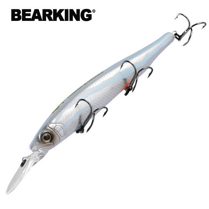 bearking fishing lures 135mm 1oz Jointed Minnow Wobblers ABS Body with Soft Tail SwimBaits Soft Lure for Pike and bass (G), Topwater Lures concerned Chemical Bearking 75mm 23g Good Fishing