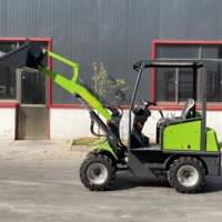 Minicargadora de Ruedas Eléctrica TIANTONG de 0.5T~1T, Minicargadora Articulada para Jardín, Granja, Hoflader, en Venta