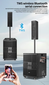 Ahşap ses sistemi hat düzenekli hoparlörler PA sistemi toplantı ve aktiviteler için profesyonel aktif çizgi dizisi - Product Image 3