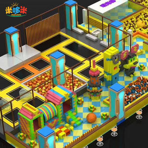 โซลูชันสวนแทรมโพลีนแบบครบวงจรในร่มพร้อมเกมอาร์เคดที่น่าตื่นเต้นและสถานที่ท่องเที่ยว <span class=keywords><strong>VR</strong></span> สำหรับการสร้างและออกแบบที่กำหนดเอง - Product Image 5