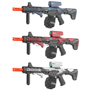 Fantascientifico elettrico M416 <span class=keywords><strong>per</strong></span> pistola giocattolo <span class=keywords><strong>per</strong></span> <span class=keywords><strong>ragazzi</strong></span> 90cm doppia modalità ABS tamburo di plastica alimentato da caricatore EN71 giocattolo elettronico sicuro <span class=keywords><strong>per</strong></span> bambini - Product Image 1