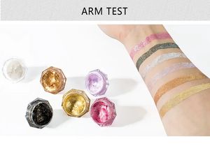 Sombra de ojos personalizada OEM fabricantes de cosméticos resistente al agua de larga duración 6 colores brillo diamante sombra de ojos Etiqueta Privada - Product Image 6