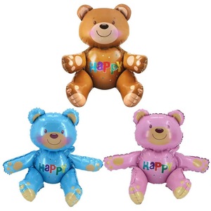 Palloncino in lamina di alluminio a forma di <span class=keywords><strong>orsetto</strong></span> abbracciabile, simpatico cartone animato, per feste di <span class=keywords><strong>compleanno</strong></span> e laurea, Happy Bear - Product Image 6