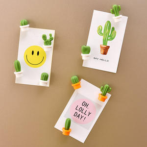 Imán 3D de Cactus para Nevera, Mini Imanes Fuertes Adorables en Forma de FunShaped para Calendario de Oficina, Refrigerador, Artesanías Magnéticas Coloridas - Product Image 4