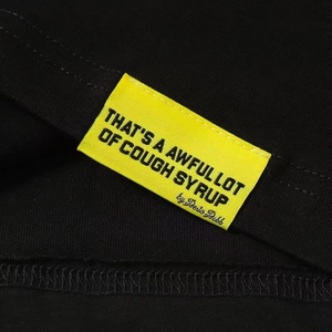 T-shirts pour hommes de marque de haute qualité, style streetwear américain, imprimé oversize « THAT'S A AWFUL LOT OF COUGH SYRUP » pour hommes - Product Image 5