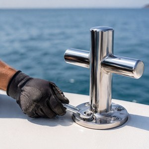 Bolardo <span class=keywords><strong>de</strong></span> Acero Inoxidable 316 <span class=keywords><strong>de</strong></span> Grado Marino, Simple <span class=keywords><strong>y</strong></span> Doble, para <span class=keywords><strong>Amarre</strong></span> <span class=keywords><strong>de</strong></span> Barcos <span class=keywords><strong>y</strong></span> Yates - Product Image 3